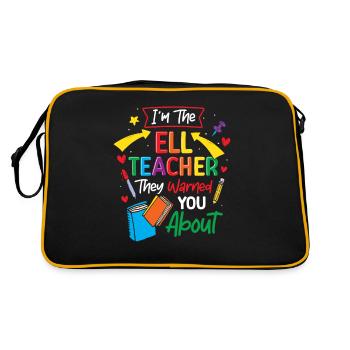 Professeur d’anglais Apprenant d’anglais Professeur d’anglais ELL - Sac Retro - noir/or - Dos