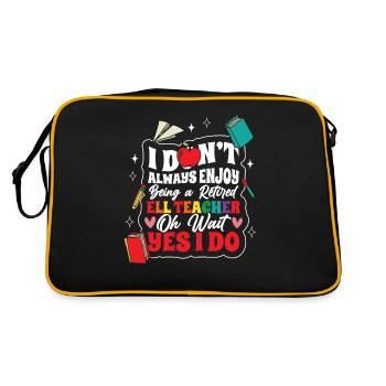 Professeur d’anglais Apprenant d’anglais Professeur d’anglais ELL - Sac Retro - noir/or - Dos