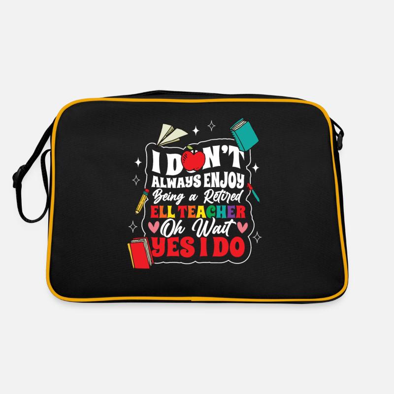 Englischlehrer Englischlerner ELL-Lehrer Retro Tasche