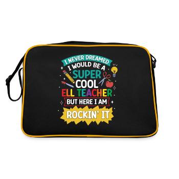 Professeur d’anglais Apprenant d’anglais Professeur d’anglais ELL - Sac Retro - noir/or - Dos