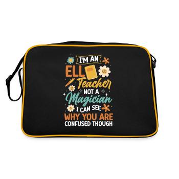 Professeur d’anglais Apprenant d’anglais Professeur d’anglais ELL - Sac Retro - noir/or - Dos