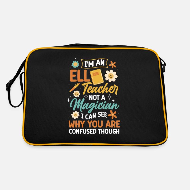 Englischlehrer Englischlerner ELL-Lehrer Retro Tasche