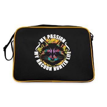 Racoon Hunter My Passion My Racoon Hunting Dogs - Retro Bag - black/gold - Back