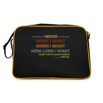 K-Drama Lover Funny KDrama Mom - Retro Bag - black/gold - Back