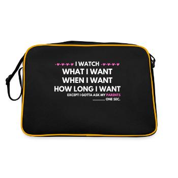 K-Drama Lover Funny KDrama Mom - Retro Bag - black/gold - Back