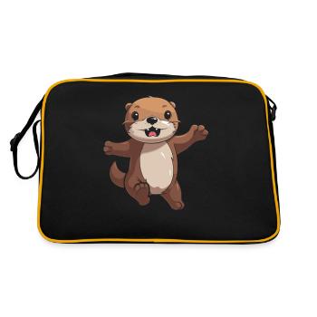 Otter - Retro Bag - black/gold - Back