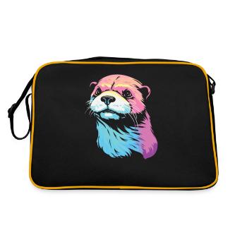 Otter - Retro Bag - black/gold - Back