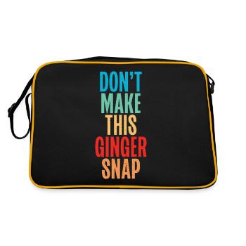 Redhead Gifts - Retro Tasche - Schwarz/Gold - Hinten
