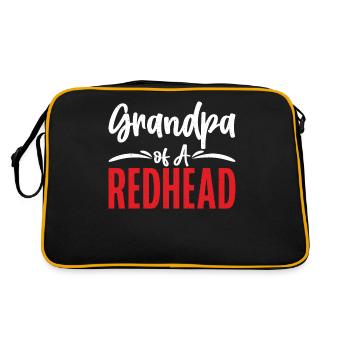 Redhead Gifts - Retro Tasche - Schwarz/Gold - Hinten