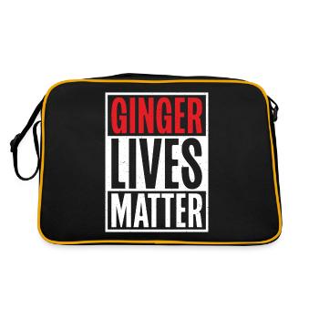 Redhead Gifts - Retro Tasche - Schwarz/Gold - Hinten