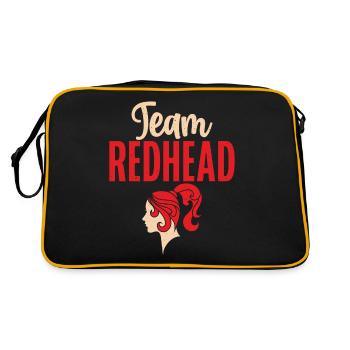 Redhead Gifts - Retro Tasche - Schwarz/Gold - Hinten