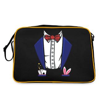 Magician Costume Magic Magic Tricks Gift Magician - Retro Bag - black/gold - Back