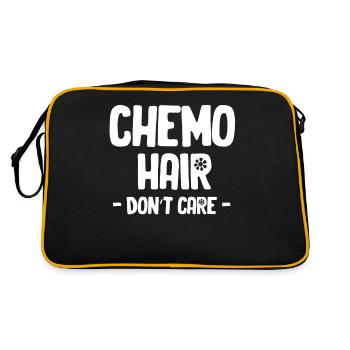 Chemo hair doesn't care about radiation - Retro Bag - black/gold - Back