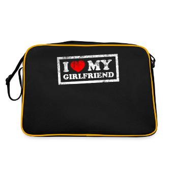 J’aime ma copine - Sac Retro - noir/or - Dos