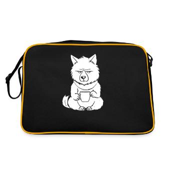 Café Wolf - Sac Retro - noir/or - Dos
