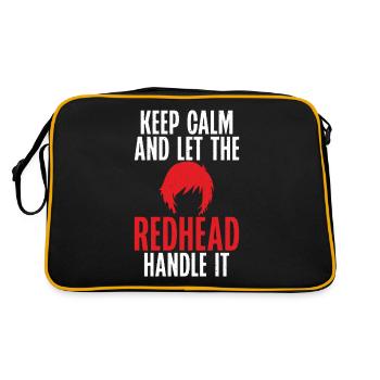 Redhead Gifts - Retro Tasche - Schwarz/Gold - Hinten
