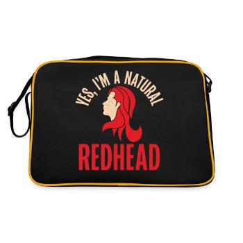 Redhead Gifts - Retro Tasche - Schwarz/Gold - Hinten