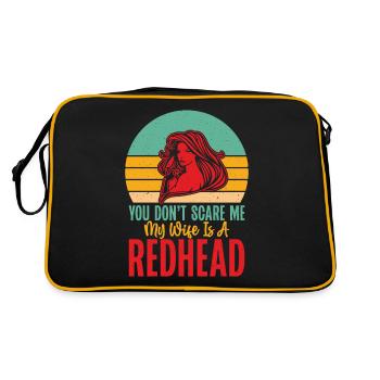 Redhead Gifts - Retro Tasche - Schwarz/Gold - Hinten