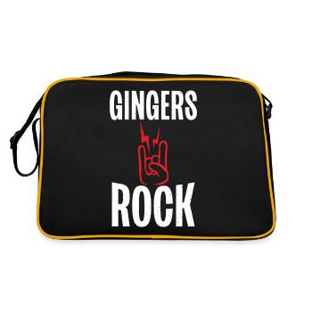 Redhead Gifts - Retro Tasche - Schwarz/Gold - Hinten