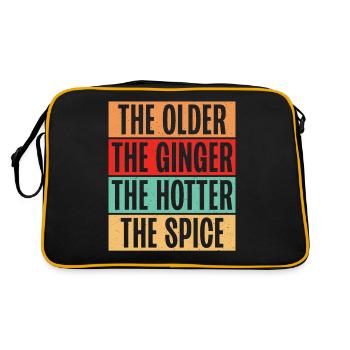 Redhead Gifts - Retro Tasche - Schwarz/Gold - Hinten