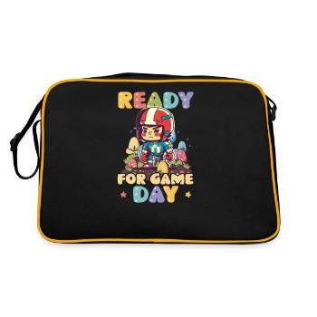 Jour de match de Pâques pour le football - Sac Retro - noir/or - Dos