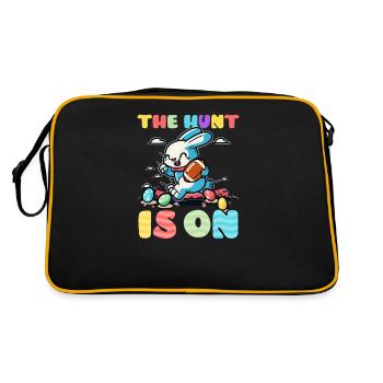 Football Easter Hunt Is On - Retro Bag - black/gold - Back