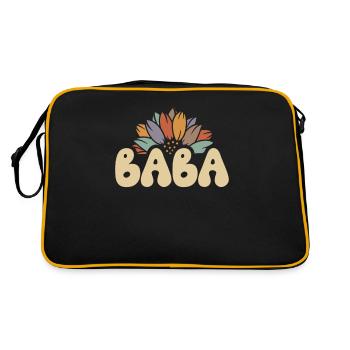 Baba Tournesol Drôle Grand-mère - Sac Retro - noir/or - Dos