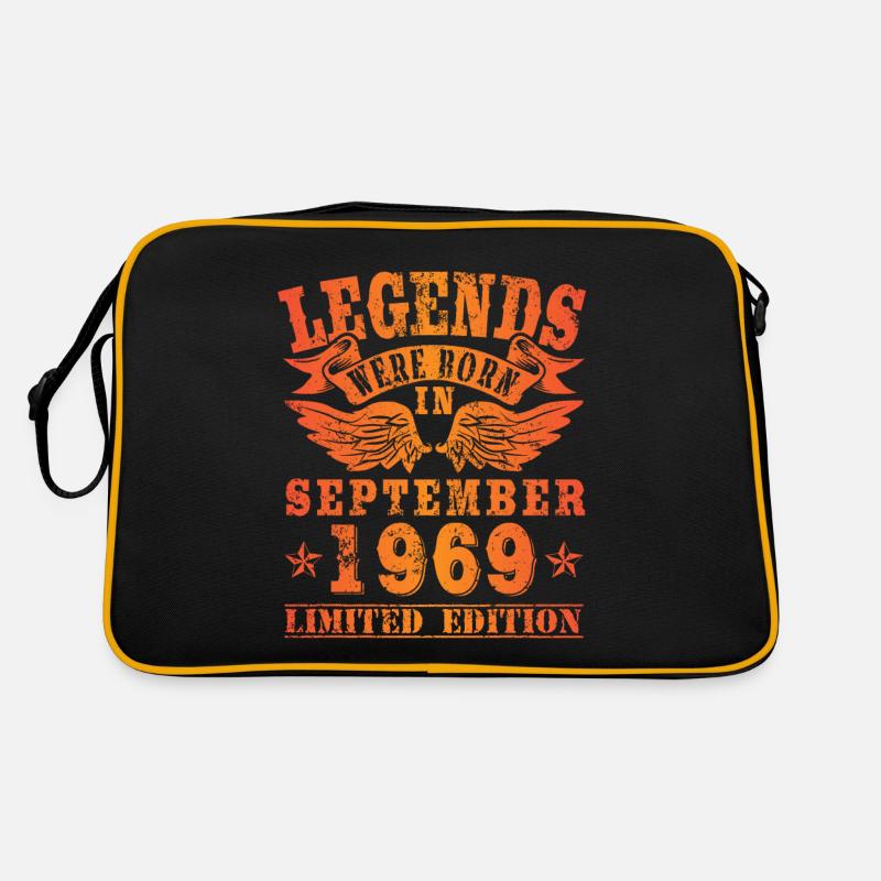 Legends were born in September 1969 Geburtstag Retro Tasche