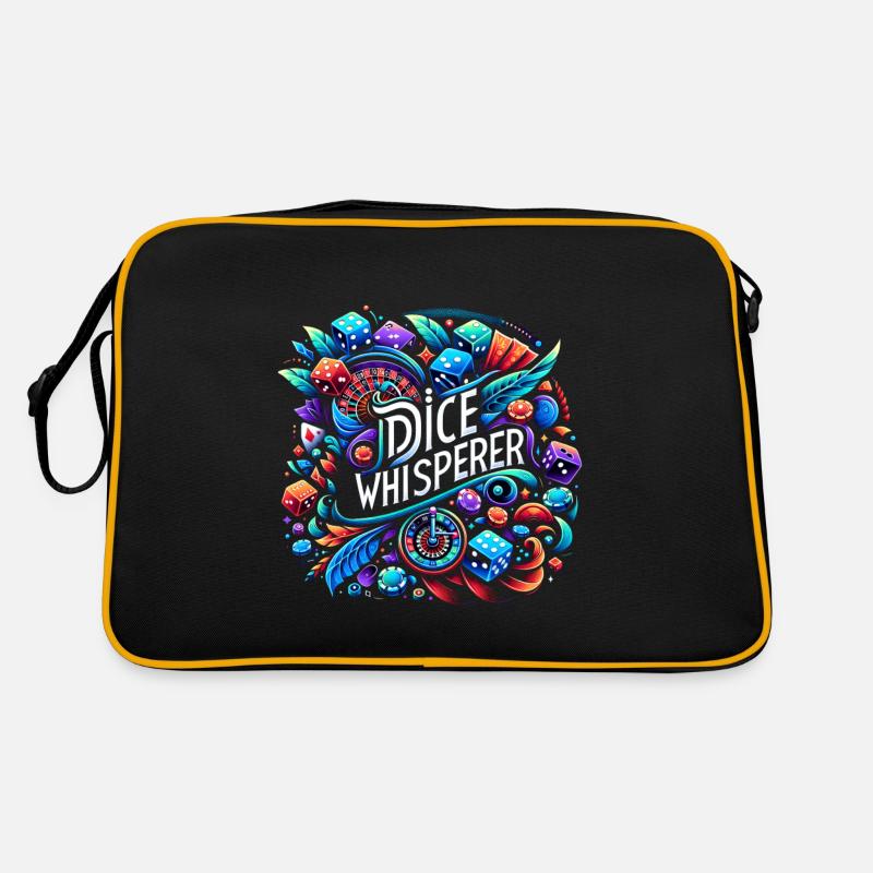 Dice Whisperer 6 - Retro Tasche - Schwarz/Gold