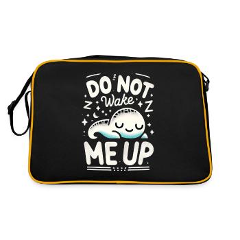 Do Not Wake Me Up 17 - Retro Bag - black/gold - Back