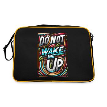 Do Not Wake Me Up 22 - Retro Bag - black/gold - Back