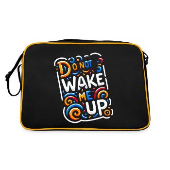 Do Not Wake Me Up 20 - Retro Bag - black/gold - Back