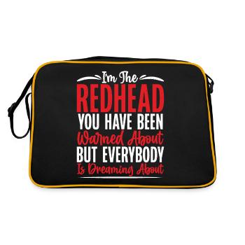 Redhead Gifts - Retro Tasche - Schwarz/Gold - Hinten