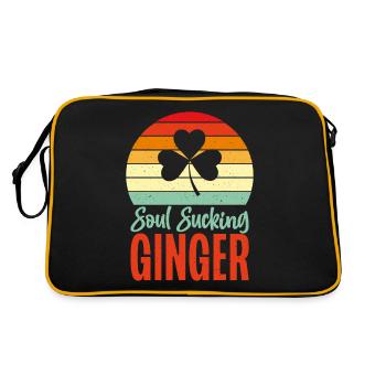 Redhead Gifts - Retro Tasche - Schwarz/Gold - Hinten