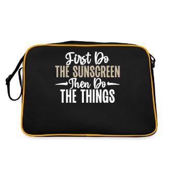 Redhead Gifts - Retro Tasche - Schwarz/Gold - Hinten