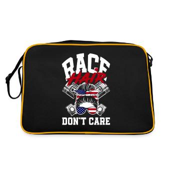 Funny Car Racing Car Racing Gift - Retro Bag - black/gold - Back