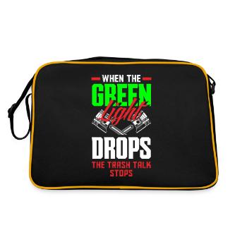 Funny Car Racing Car Racing Gift - Retro Bag - black/gold - Back