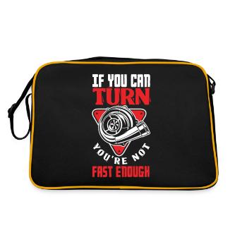 Funny Car Racing Car Racing Gift - Retro Bag - black/gold - Back