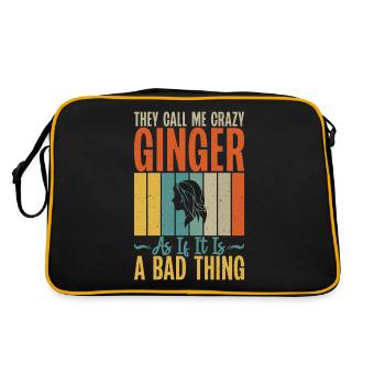 Redhead Gifts - Retro Tasche - Schwarz/Gold - Hinten