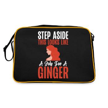 Redhead Gifts - Retro Tasche - Schwarz/Gold - Hinten