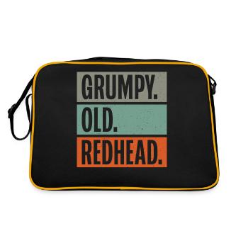 Redhead Gifts - Retro Tasche - Schwarz/Gold - Hinten