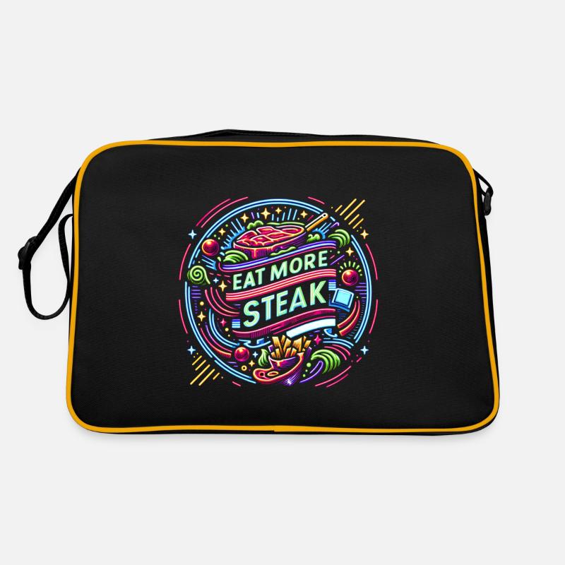Mangez plus de steak 14 Sac Retro