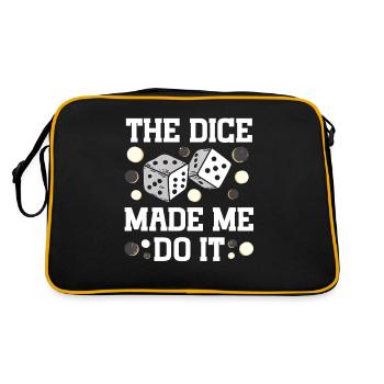Jeu de société Backgammon drôle - Sac Retro - noir/or - Dos