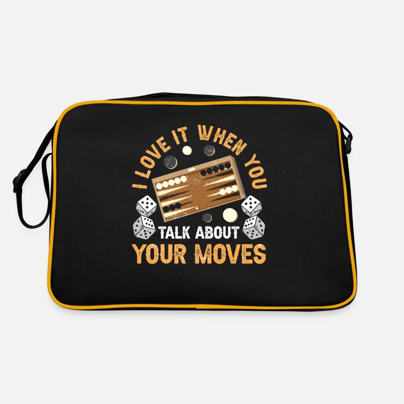 Board Game Funny Backgammon Retro Bag