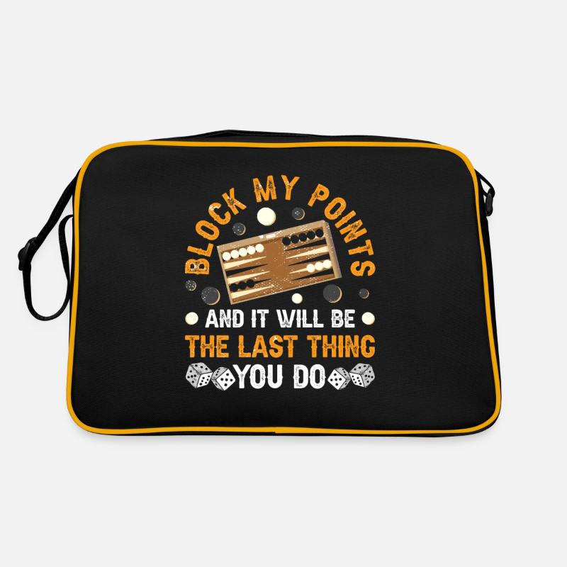 Board Game Funny Backgammon Retro Bag