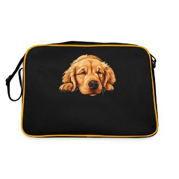 Golden retriever - Sac Retro - noir/or - Dos
