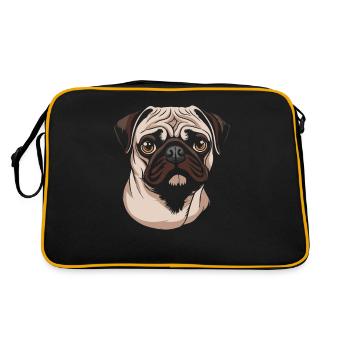 Chien Carlin - Sac Retro - noir/or - Dos