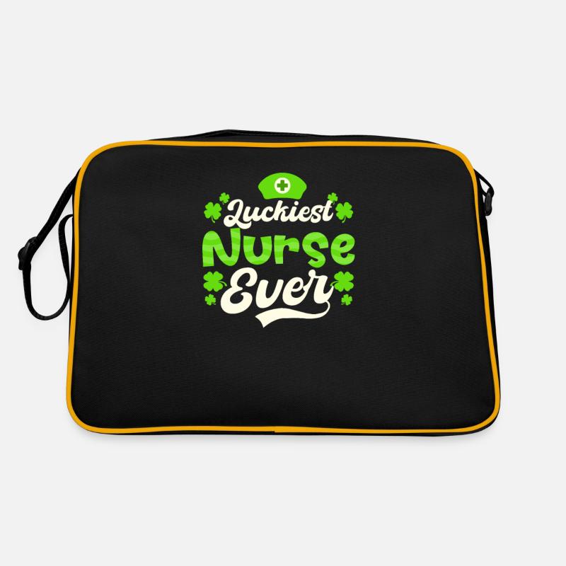 Infirmière de la Saint-Patrick L’infirmière la plus chanceuse de tous les temps Sac Retro