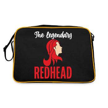 Redhead Gifts - Retro Tasche - Schwarz/Gold - Hinten
