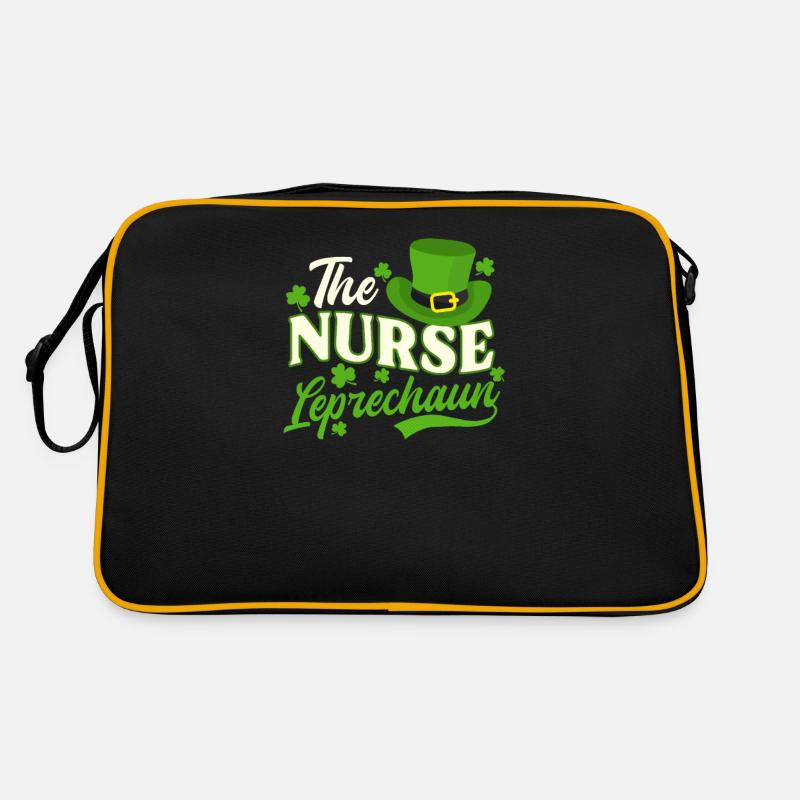 St Patricks Day infirmière l’infirmière lutin Sac Retro